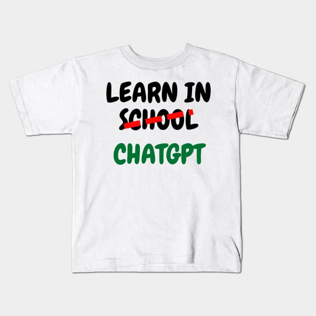 Chatgpt Kids T-Shirt by Diogomorgadoo